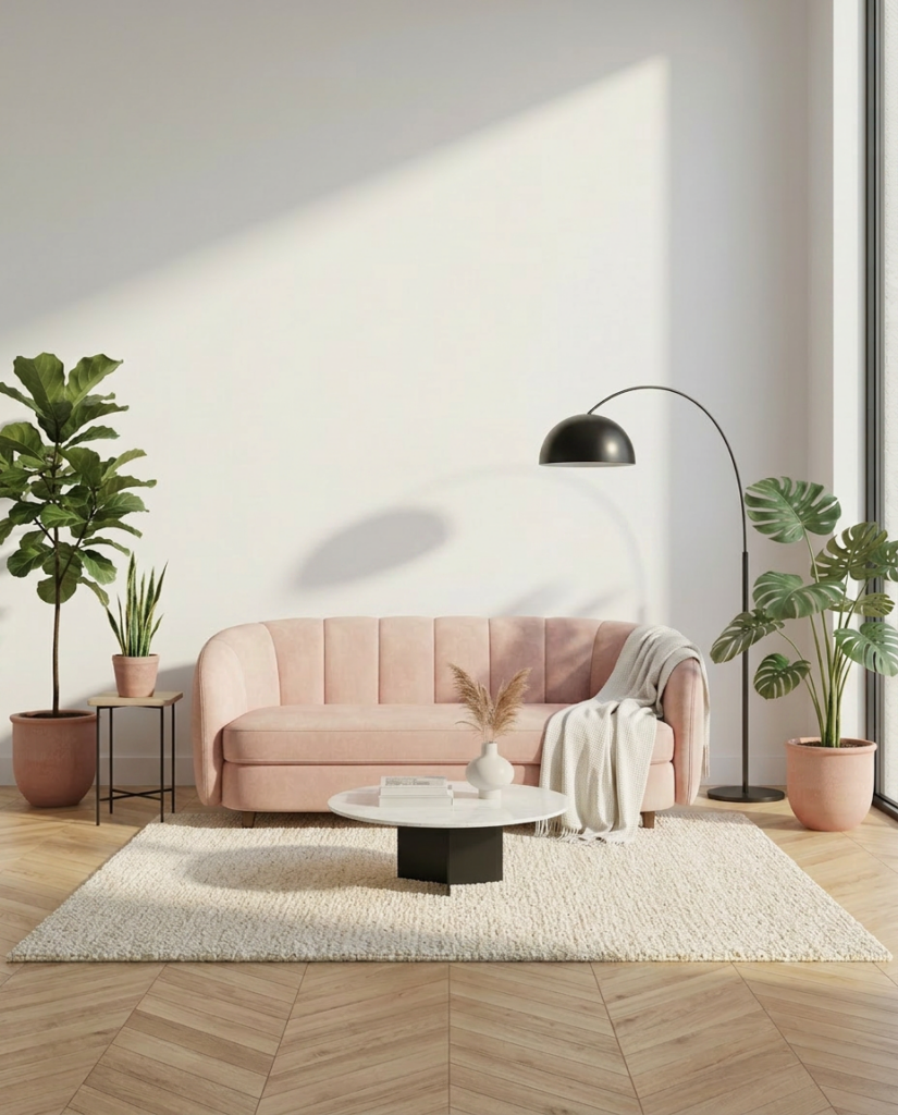 Idées déco, la vie en rose pastel urkalya canape rose