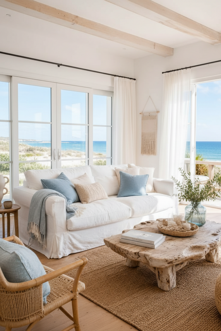 Le bleu bord de mer, la teinte de l'été salon bleu bord de mer